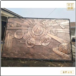 大型動(dòng)物浮雕背景墻